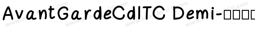 AvantGardeCdITC Demi字体转换